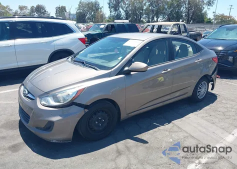 2014 Hyundai Accent Gls from USA, damaged, VIN KMHCT4AE8EU655136
